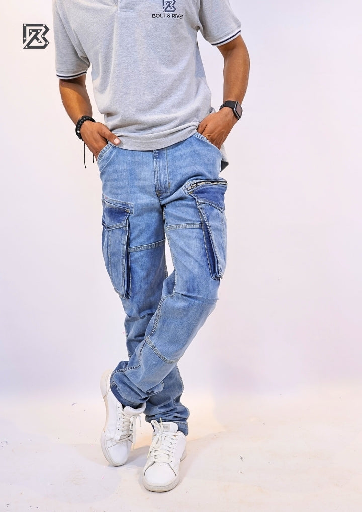 Heather Grey Tipped Collar Polo