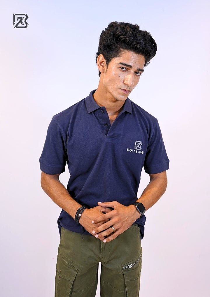 Signature Navy Polo