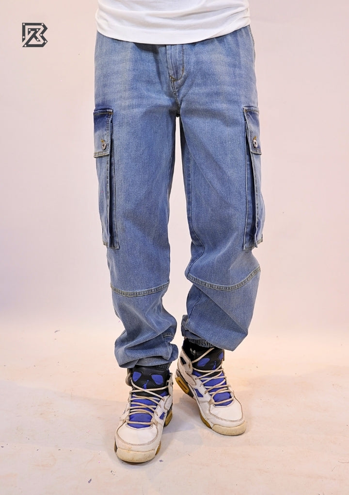 Oversized Flap Cargo Joggers - Vintage