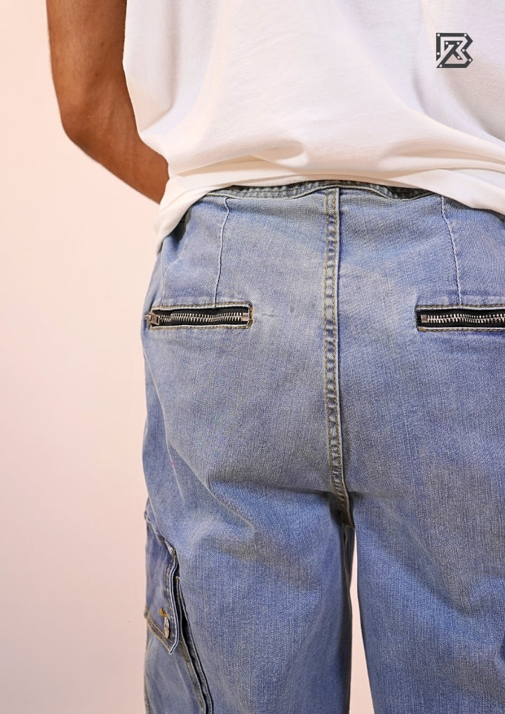 Oversized Flap Cargo Joggers - Vintage