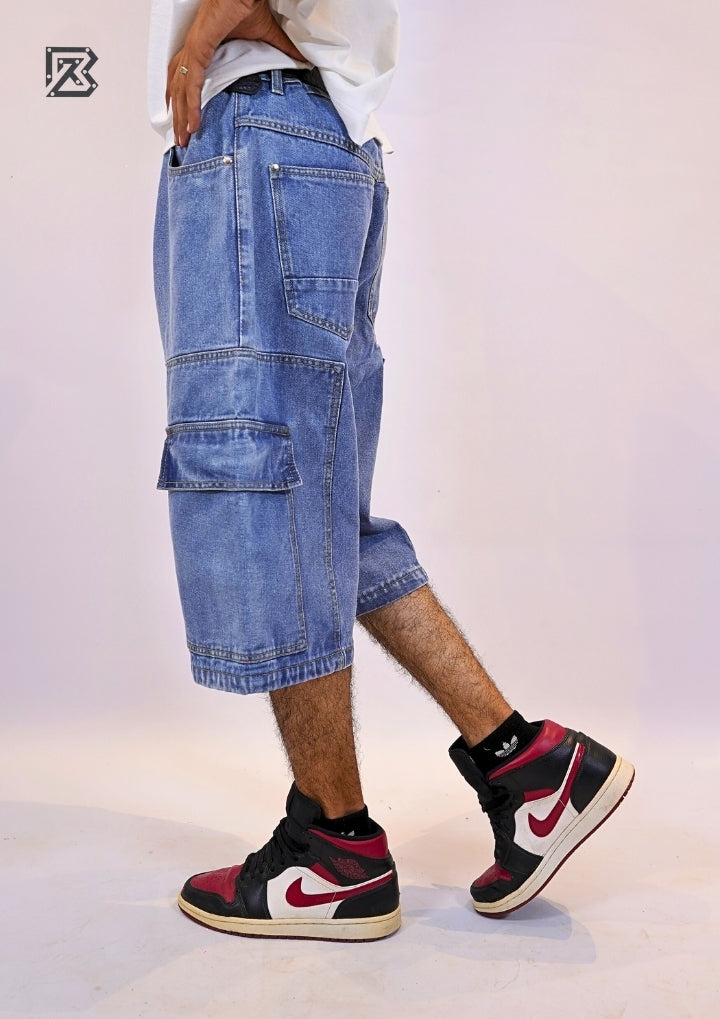 Cargo Denim Jorts