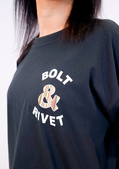 Ampersand Edition Tee – Oversized Noir - Image 3
