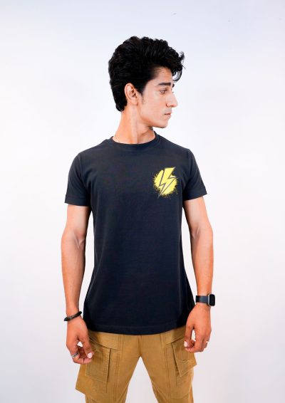 Bolt Emblem Tee – Noir & Volt - Image 6