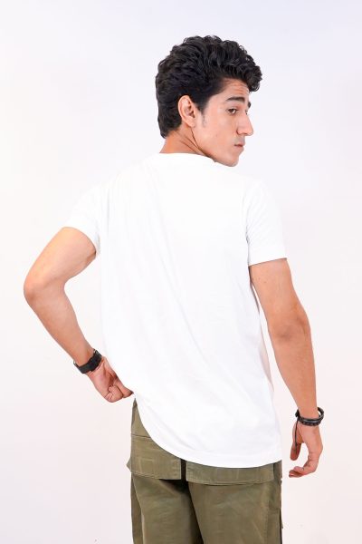 Bolt Emblem Tee – Blanc & Noir - Image 6