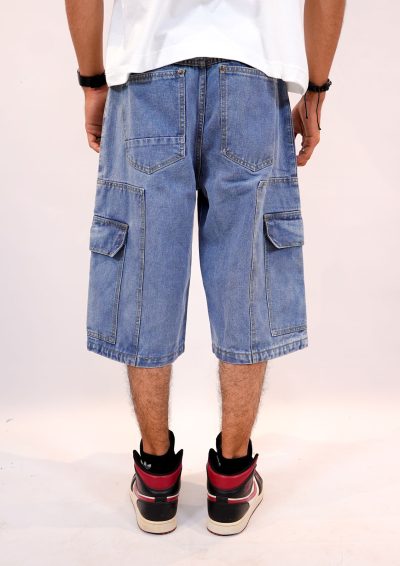 Cargo Denim Jorts - Image 2