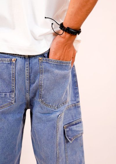 Cargo Denim Jorts - Image 3