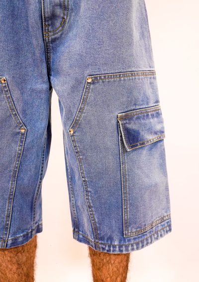 Cargo Denim Jorts - Image 5