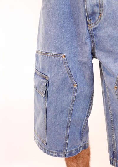 Cargo Denim Jorts - Image 6