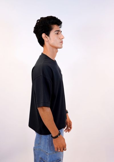Ampersand Edition Tee – Oversized Noir - Image 6