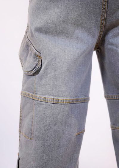 Wide Leg Cargo Denim - Image 8
