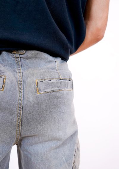 Wide Leg Cargo Denim - Image 3