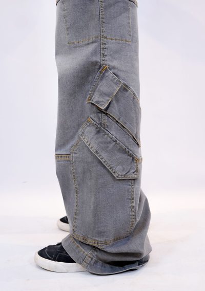 Wide Leg Cargo Denim - Image 2