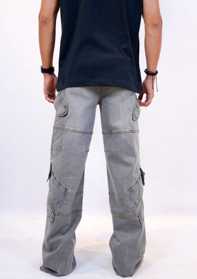 Wide Leg Cargo Denim - Image 5