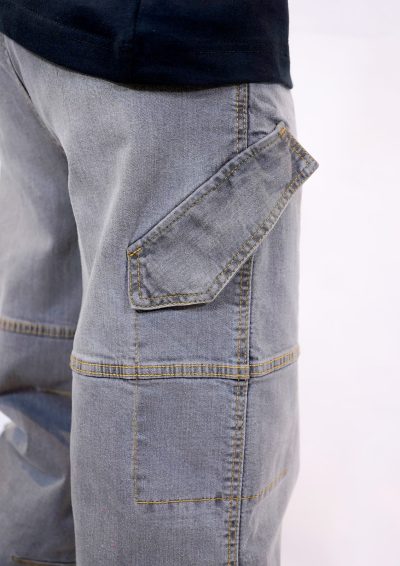 Wide Leg Cargo Denim - Image 6