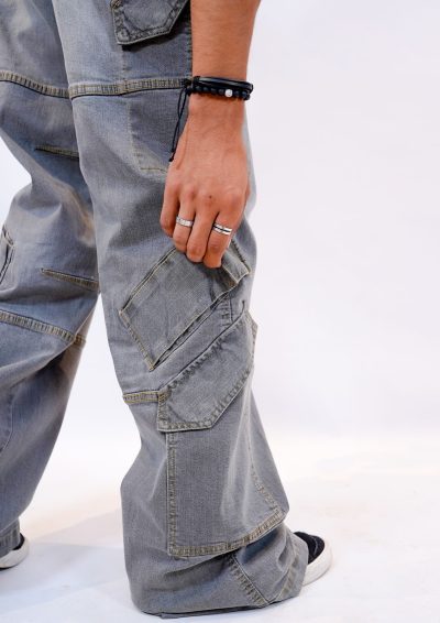 Wide Leg Cargo Denim - Image 7