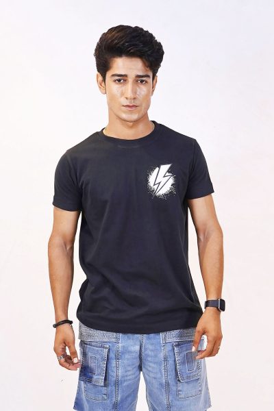 Bolt Emblem Tee – Noir & Blanc