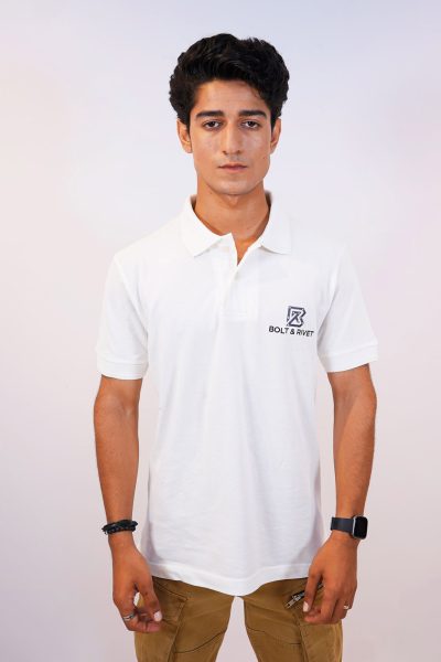 Signature Crest Polo – Arctic White - Image 4