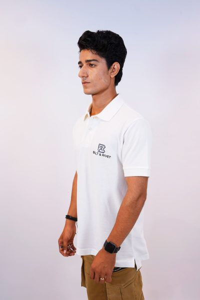Signature Crest Polo – Arctic White - Image 5